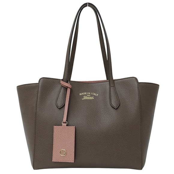 GUCCI Pink Leather Tote Bag - Picture 1 of 12